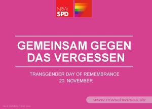 Gemeinsam gegen das Vergessen